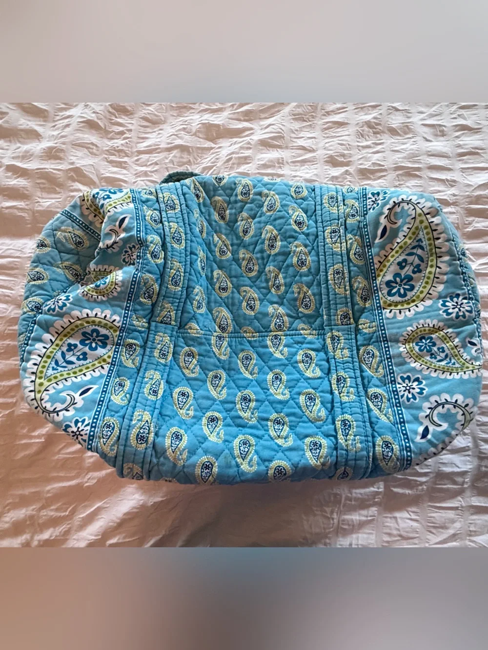 Vera Bradley Quilted Paisley Tote Bag in Light Blue